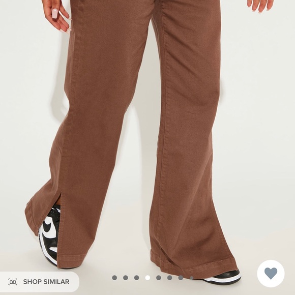 Side slit wide leg jeans - Picture 3 of 6